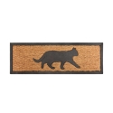 Zerbino tappeto in cocco e gomma con disegno gatto 75,1x25,3cm Promozione