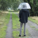 Dekorativer kuppelförmiger Transparenter Regenschirm mit Papagei-Motiv Rabatte