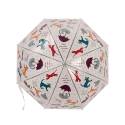 Parapluie transparent avec imprimé chiens et chats Vente