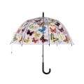 Parapluie transparent avec imprimé papillons colorés Promotion