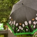 Parapluie à tulipes changeant de couleur sous la pluie Modèle