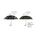 Regenschirm mit Tulpenmuster, das bei Regen die Farbe wechselt Lagerbestand