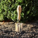 Transplantoir de jardinage en acier inoxydable avec manche en bois Vente