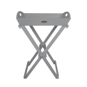 Table pliante de jardin avec plateau en bois gris Promotion