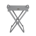 Table pliante de jardin avec plateau en bois gris Promotion