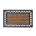 Paillasson rectangulaire classique victorien en caoutchouc et coco 75,2x25,2cm Promotion
