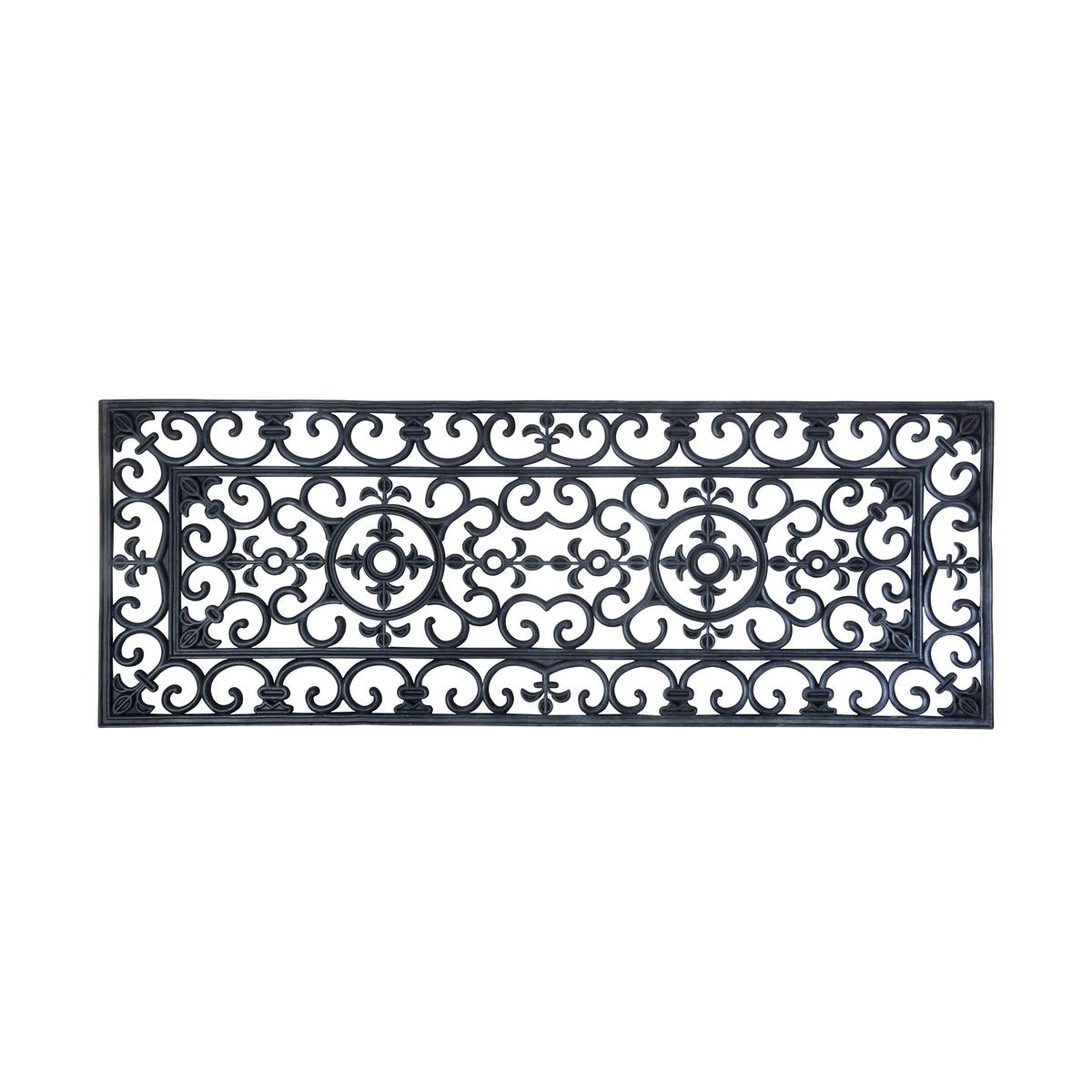 Paillasson rectangulaire d'entrée en caoutchouc style victorien Promotion