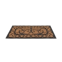 Paillasson rectangulaire en fibre de coco et caoutchouc style classique Vente