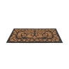Paillasson rectangulaire en fibre de coco et caoutchouc style classique Vente