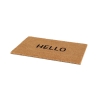 Paillasson d'entrée en fibre de coco avec inscription Hello Remises