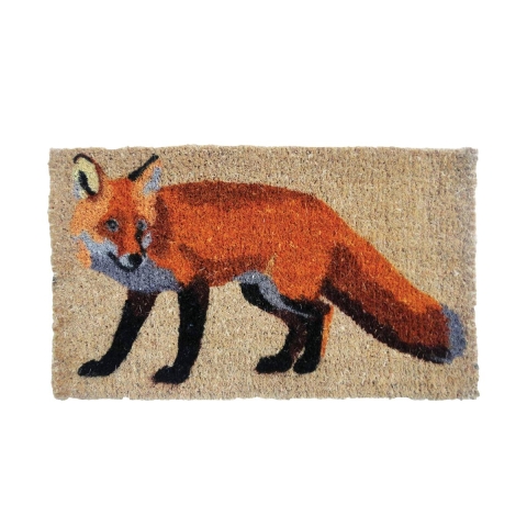 Fußmatte aus Kokosfaser mit dekorativem Fuchs-Motiv Aktion