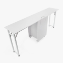Table manucure peu encombrante Double plateau et Roues Dabol Caractéristiques