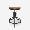 Sgabello per bar cucina in stile industriale regolabile a vite Skape Promozione