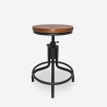 Sgabello per bar cucina in stile industriale regolabile a vite Skape Promozione