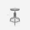 Tabouret de bar cuisine au style industriel réglable à vis Skape Remises