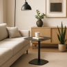 Table basse pour salon au design contemporain en métal noir Dusk Vente