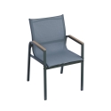 Ensemble de jardin avec table en verre et 4 chaises Tarquinia Vente