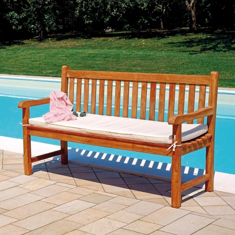 Coussin pour banc 3 places Lampedusa en tissu déhoussable Promotion