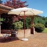 Parasol de jardin 285 cm à mât central en bois Gharab Vente