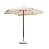 Parasol de jardin 285 cm à mât central en bois Gharab Promotion