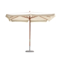 Parasol de jardin rectangulaire 3x4 avec mât central en bois Seyram Promotion