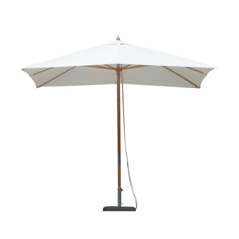 Ombrellone da giardino a palo centrale in legno di bambù 3x2m Arunya Promozione
