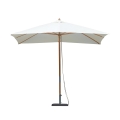 Parasol de jardin à mât central en bois de bambou 3x2m Arunya Promotion