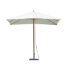 Parasol de jardin à mât central en bois de bambou 3x2m Arunya Promotion