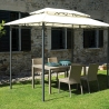 Gazebo en fer 3x2 pour jardin Illinois Vente