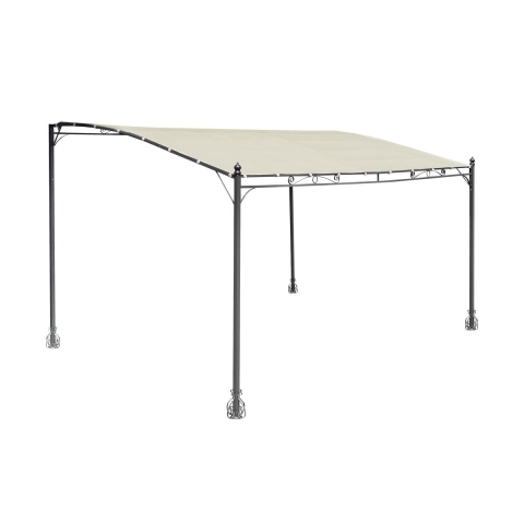 Pergola murale en fer 3x4 m pour extérieur Kansas Promotion