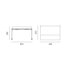 Pergola murale en fer 3x4 m pour extérieur Kansas Remises