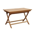 Table de jardin pliable en teck 80x120 cm Lipari Promotion