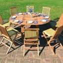 Table de jardin en teck extensible 8 places Capraia Vente