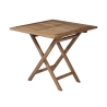 Table pliant d'extérieur en bois de teck 80x80 cm Vulcano Promotion