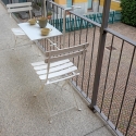 Table de balcon blanc pliable pour extérieur 60x52 cm Ringhiera Vente