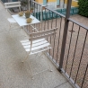 Table de balcon blanc pliable pour extérieur 60x52 cm Ringhiera Vente