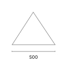 Voile d'ombrage triangulaire pour extérieur 5x5x5m Solar Vente