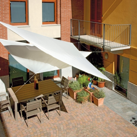 Voile d'ombrage triangulaire pour extérieur 5x5x5m Solar Promotion