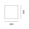 Voile d'ombrage carrée pour jardin extérieur 3x3m Solar Vente