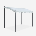 Tonnelle adossée 3x2 pour jardin en acier entrée bar et hôtel Pergola Dimensions