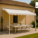 Gazebo 3x2 metri giardino acciaio ingresso bar hotel Pergola Promozione