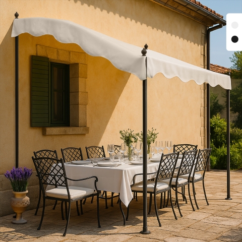 Gazebo 3x2 metri giardino acciaio ingresso bar hotel Pergola uv Promozione