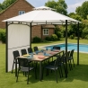Gazebo 3,3x3,3 metri giardino bar veranda mercato pagoda Antigua Promozione