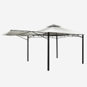 Gazebo 3,3x3,3 metri giardino bar veranda mercato pagoda Antigua Saldi