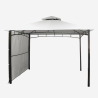 Gazebo 3,3x3,3 metri giardino bar veranda mercato pagoda Antigua Catalogo