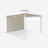 Gazebo 3,3x3,3 metri giardino bar veranda mercato pagoda Antigua uv Saldi