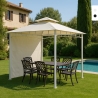 Gazebo 3,3x3,3 metri giardino bar veranda mercato pagoda Antigua uv Offerta