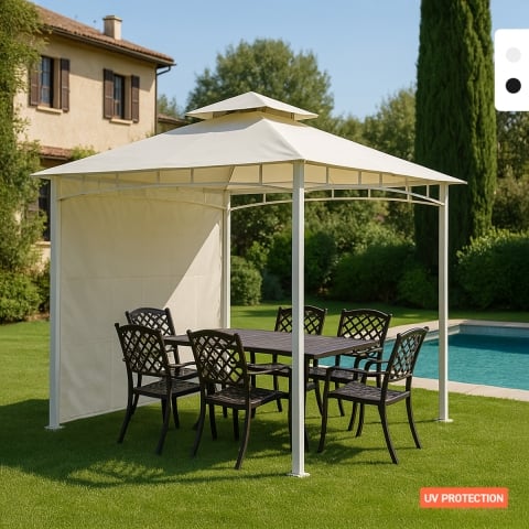 Gazebo 3,3x3,3 Meter Garten...