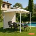 Gazebo 3,3x3,3 metri giardino bar veranda mercato pagoda Antigua uv Stock