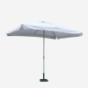 Parasol de jardin droit rectangulaire 3x2 en aluminium bar hôtel Eden
